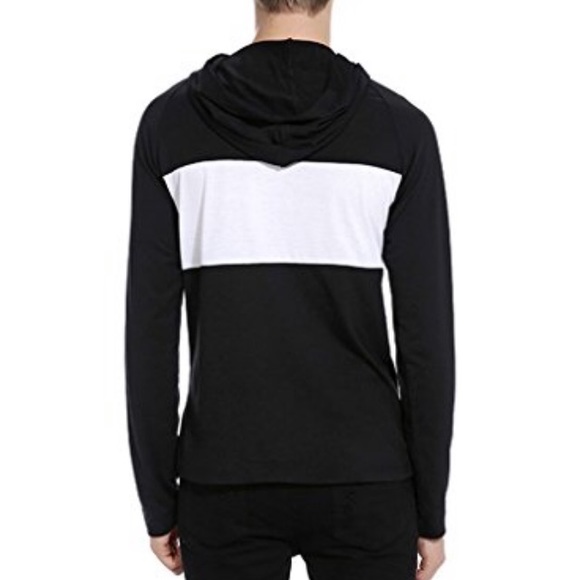 Whatlees Mens SolidPullover Work Out Hoodie Shirt - Picture 6 of 8